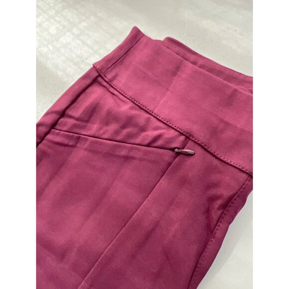Susan Graver Weekend Reg Premium Stretch Legging Womens XXS Deep Raisin Red NEW - Picture 4 of 7